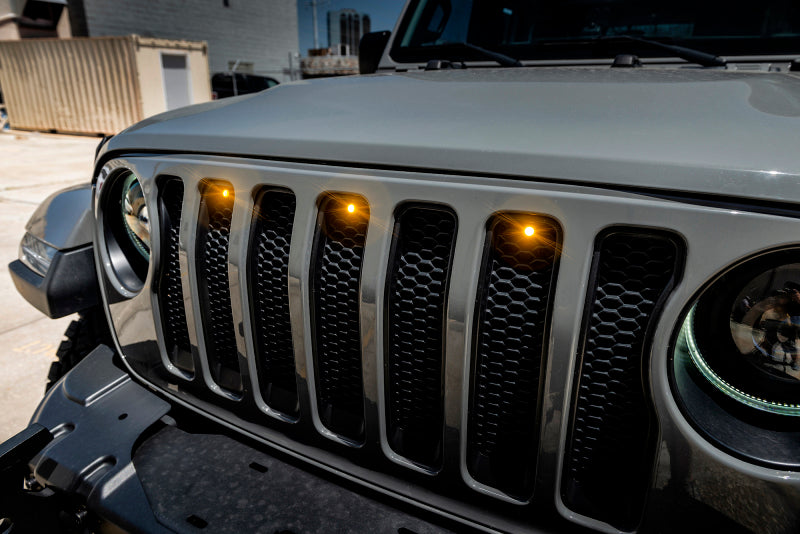 Oracle Pre-Runner Style LED Grille Kit for Jeep Gladiator JT - Green SEE WARRANTY