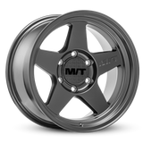 Mickey Thompson Open 5 Black Wheel - 17X9 6X120 BP 4.80in BS -5 Offset 67mm Bore