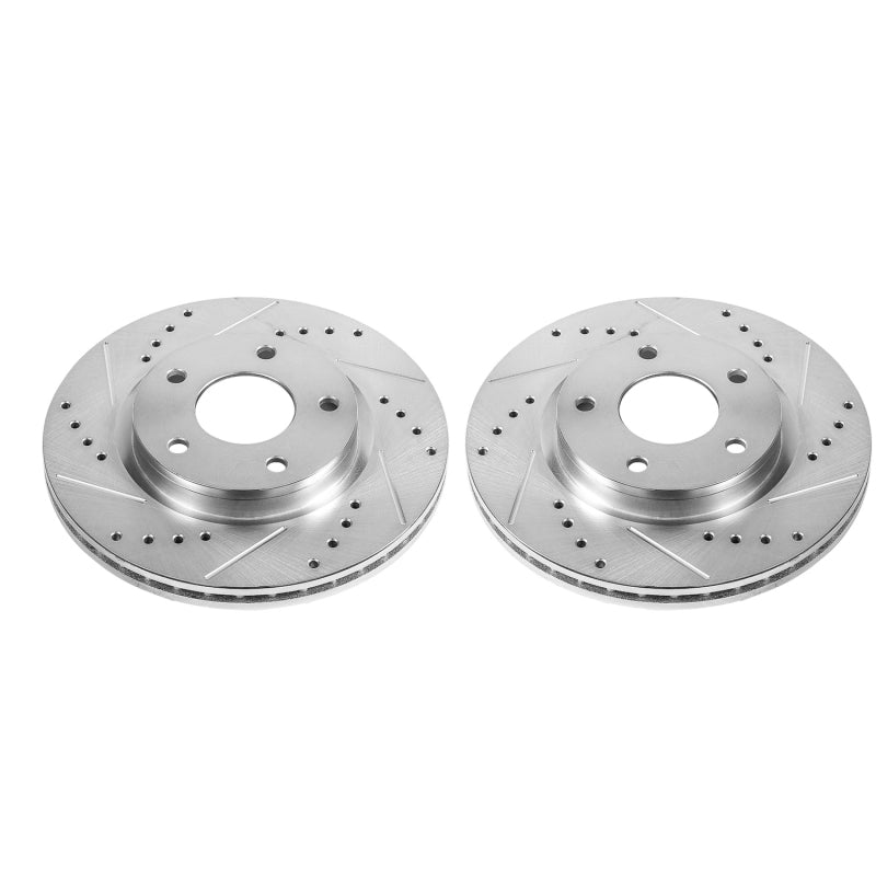 Power Stop 13-19 Nissan Sentra Front Evolution Drilled & Slotted Rotors - Pair