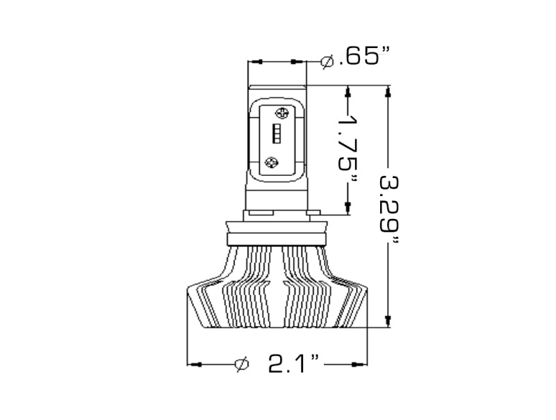 Oracle H8 4000 Lumen LED Headlight Bulbs (Pair) - 6000K SEE WARRANTY