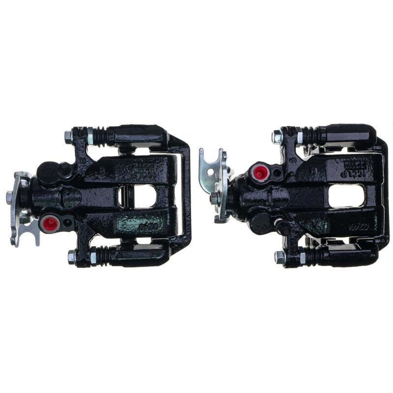 Power Stop 09-14 Acura TSX Rear Black Caliper - Pair w/Bracket