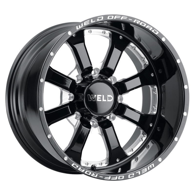 Weld Off-Road W125 20X9 Granada Six 6X135 ET20 BS5.75 Gloss Black MIL 87.1