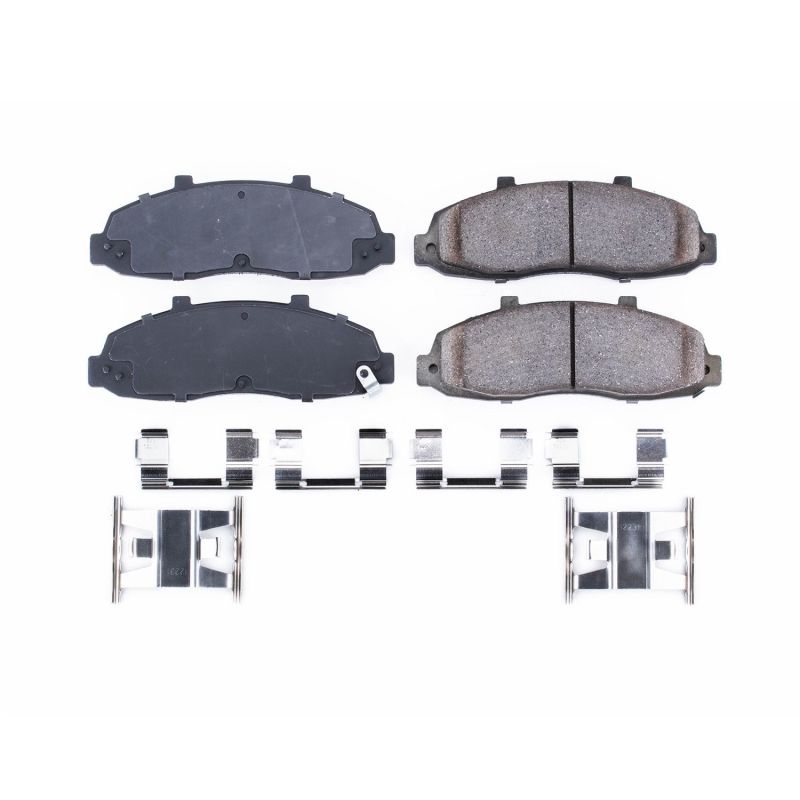 Power Stop 97-03 Ford F-150 Front Z17 Evolution Ceramic Brake Pads w/Hardware