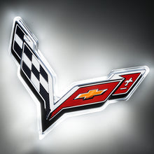 Load image into Gallery viewer, Oracle Corvette C7 Rear Illuminated Emblem - White SEE WARRANTY