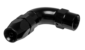 Vibrant -3AN 90 Degree High Flow Hose End Fitting for PTFE Lined Hose - Aluminum