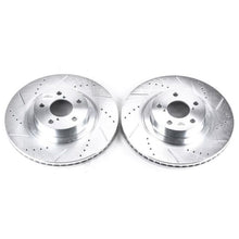 Load image into Gallery viewer, Power Stop 05-06 Saab 9-2X Front Evolution Drilled &amp; Slotted Rotors - Pair