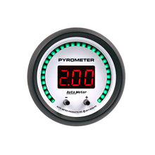 Load image into Gallery viewer, Autometer 52.4mm White Two Channel 0-2000 Degree Pyrometer (EGT) Phantom Elite Digital Gauge