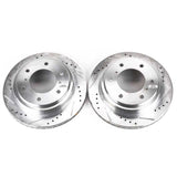 Power Stop 00-06 Mitsubishi Montero Rear Evolution Drilled & Slotted Rotors - Pair