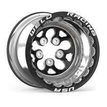 Load image into Gallery viewer, Weld Alpha-1 15x15 / 5x4.75 BP / 3in. BS Black Wheel - Black Double Beadlock MT