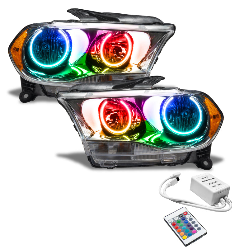 Oracle 11-13 Dodge Durango SMD HL Halogen - Chrome - ColorSHIFT w/ Simple Controller SEE WARRANTY