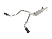 Load image into Gallery viewer, aFe Gemini XV 3in 304 SS Cat-Back Exhaust w/ Cutout 09-18 GM Trucks 4.3L/4.8L/5.3L w/ Black Tips