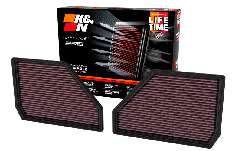 K&N 25+ BMW X5 M V8-4.4L High-Flow Replacement Air Filter