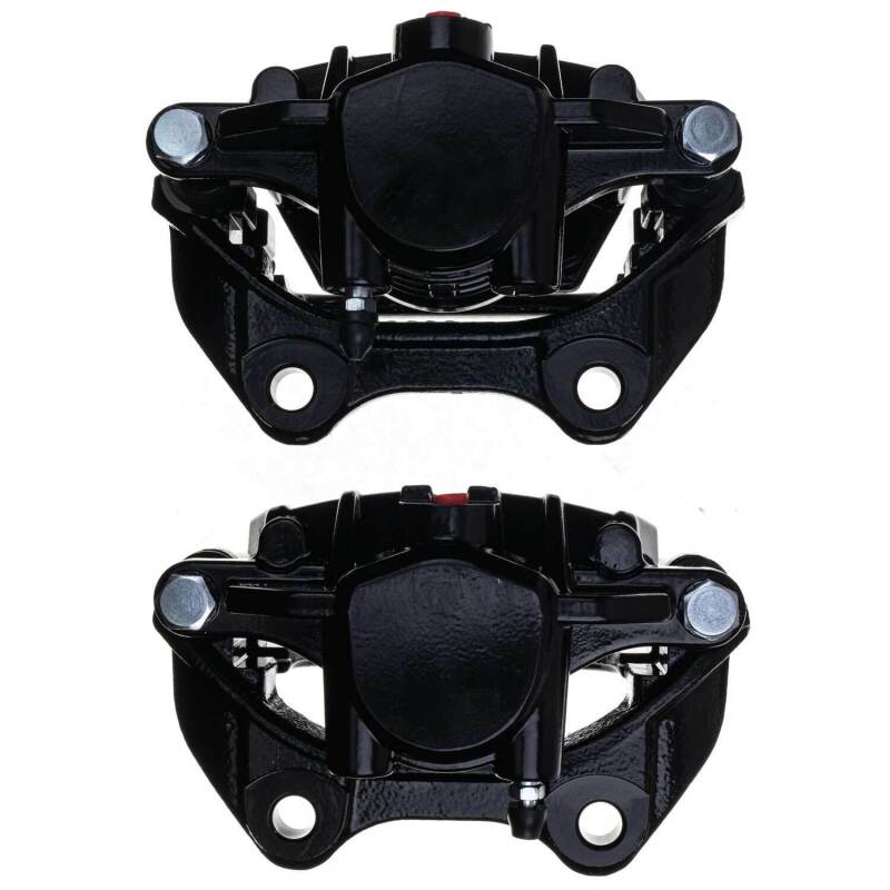 Power Stop 06-11 Cadillac DTS Rear Black Caliper - Pair w/Bracket