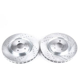 Power Stop 07-14 Ford Mustang Front Evolution Drilled & Slotted Rotors - Pair