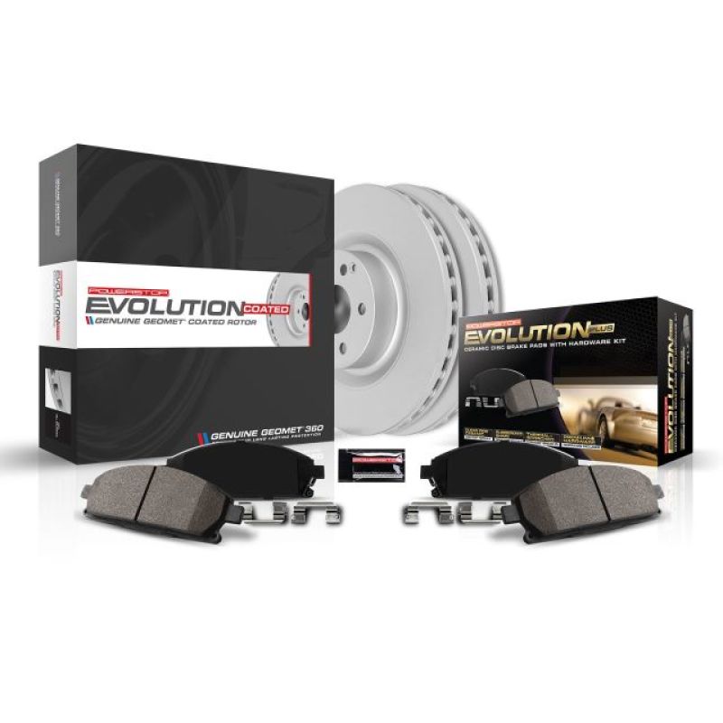 Power Stop 97-00 Ford F-150 Front Z17 Evolution Geomet Coated Brake Kit