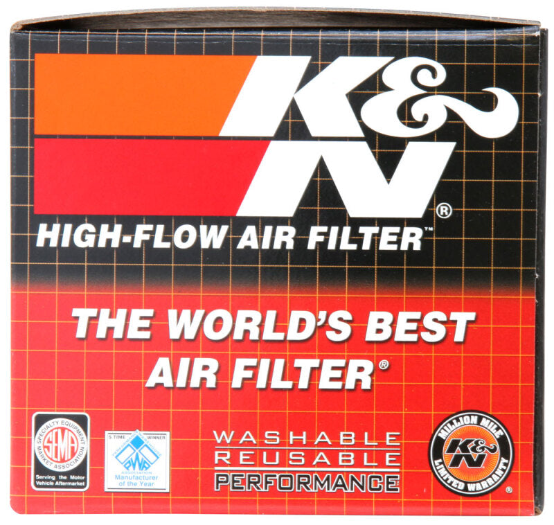 K&N Universal Clamp-On Air Filter 2-1/8in FLG 4 X 3 TPR/OVL W/Venturi