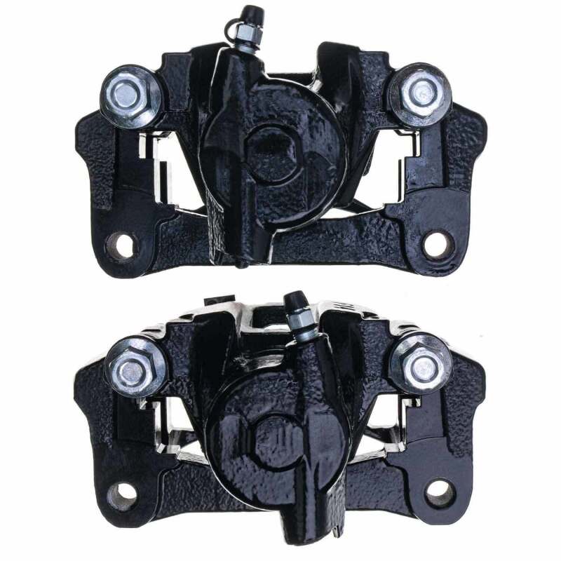 Power Stop 10-23 Lexus GX460 Rear Black Caliper - Pair w/Bracket