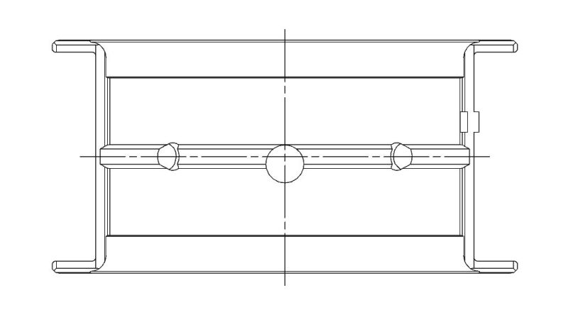 ACL Chevrolet V8 396/402/427/454 STD Size High Perf Main Bearing Set w/.001 Oil Clearance (Narrowed)