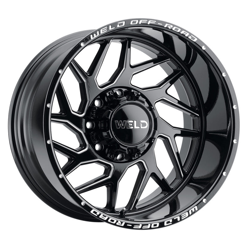 Weld Off-Road W117 20X10 Fulcrum 8X170 ET-18 BS4.75 Gloss Black MIL 125.1