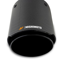 Load image into Gallery viewer, Mishimoto 2x Carbon Fiber Muffler Tip 2.5in Inlet 3.5in Outlet Black