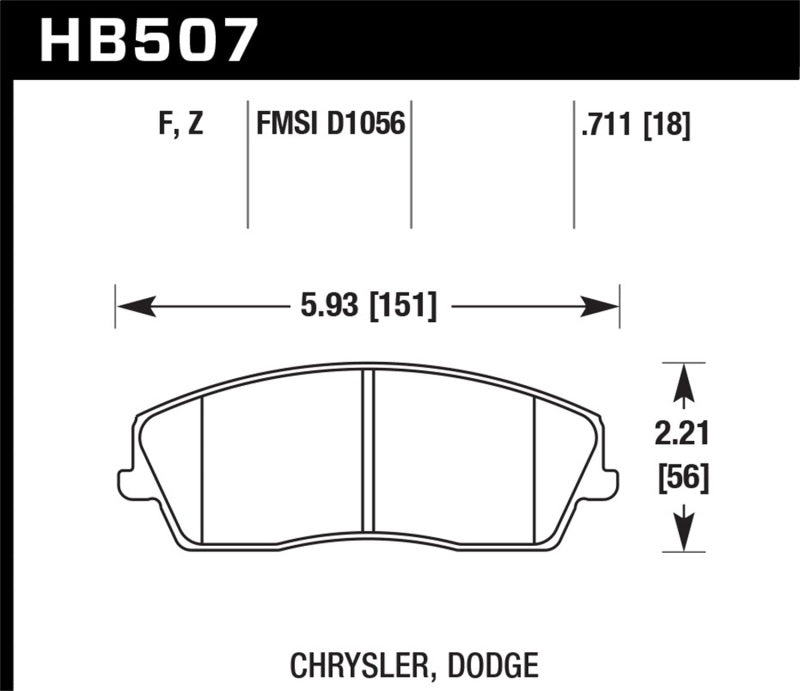 Hawk HPS 5.0 Street Brake Pads