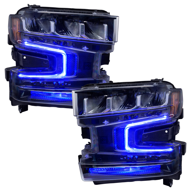 Oracle 19-21 Chevy Silverado 1500 RGB+W Headlight DRL Upgrade Kit - ColorSHIFT SEE WARRANTY