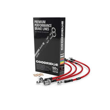 Load image into Gallery viewer, Goodridge 05-14 Ford Mustang (w/ABS) Stainless Steel Brake Lines - Red