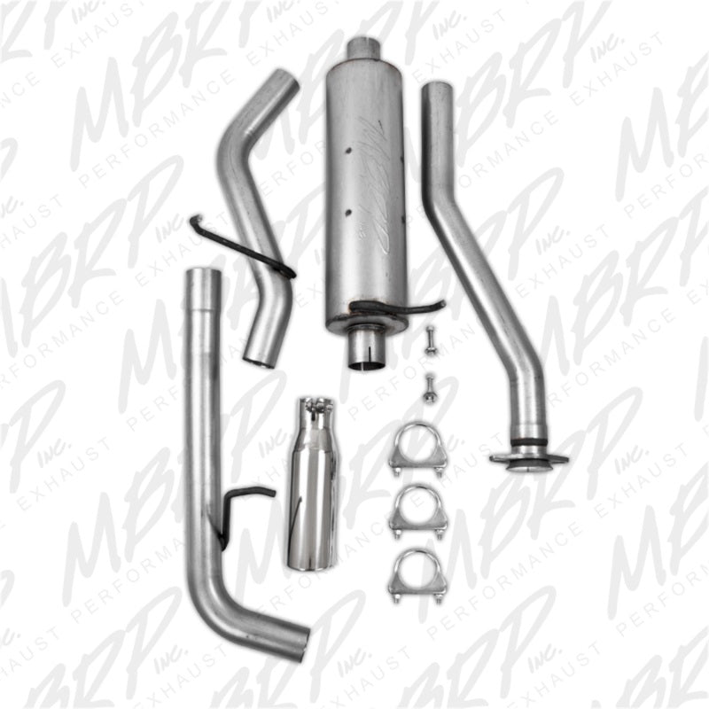 MBRP 04-11 Chevy Colorado / GMC Canyon 2.8L/2.9L/3.5L/3.7L Cat Back Single Side Aluminized Exhaust