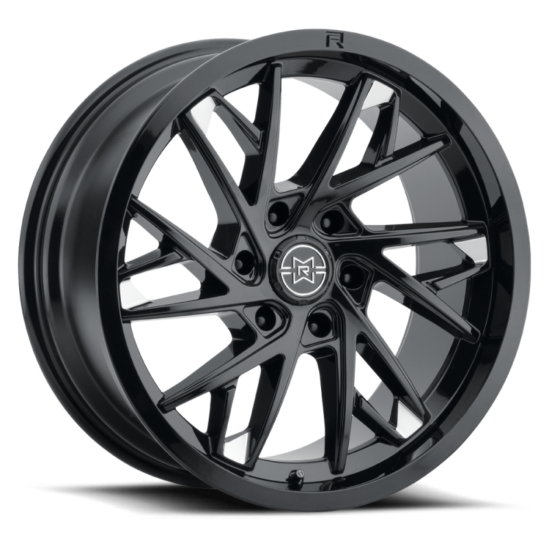 Method Raised MR801 22x10 / 6x5.5 BP / -18mm Offset / 106.25mm Bore - Gloss Black Milled Wheel