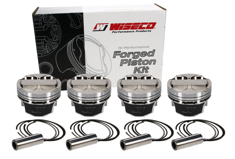 Wiseco Mitsubishi 4G63 2.0L Gen 2 w/156mm Long Rod 85.5mm Bore +.020 Oversize +1.9 Dome Piston Set