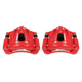 Power Stop 02-07 Jeep Liberty Front Red Calipers w/Brackets - Pair