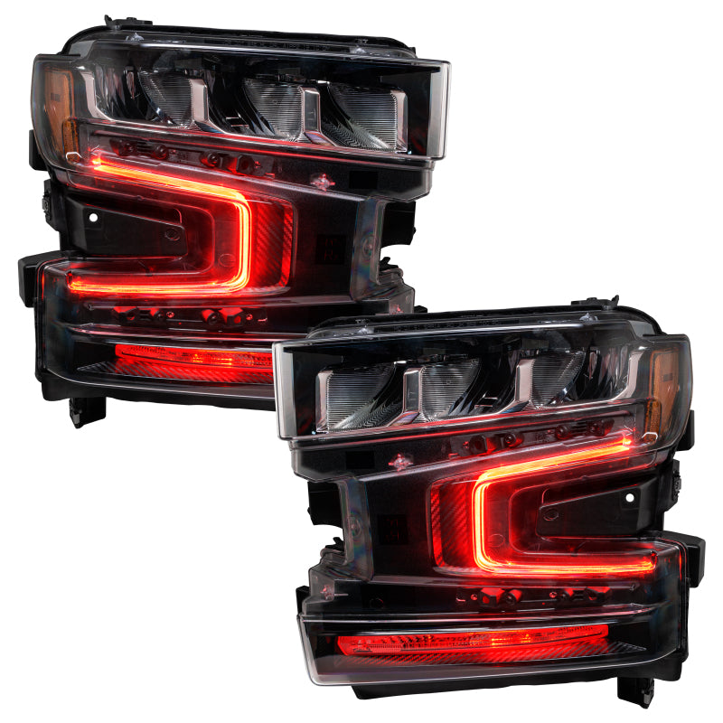 Oracle 19-21 Chevy Silverado 1500 RGB+W Headlight DRL Upgrade Kit - ColorSHIFT SEE WARRANTY