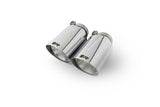 Remus Stainless Steel 102mm Angled Straight Cut Chrome w/Adj Clamp Tail Pipe Set (Pair)