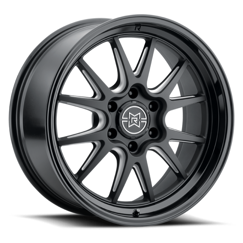 Method Raised MR802 22x12 / 6x5.5 BP / -40mm Offset / 106.25mm Bore - Double Black Milled Wheel