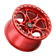 Load image into Gallery viewer, Weld Off-Road W906 17X10 Ledge Beadlock 5X127 ET-25 BS4.50 Candy Red / Red Ring 71.5