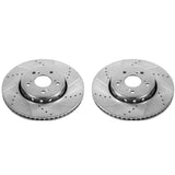 Power Stop 2016 Acura ILX Front Evolution Drilled & Slotted Rotors - Pair