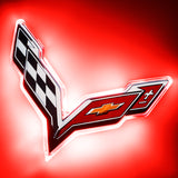 Oracle Corvette C7 Rear Illuminated Emblem - Dual Intensity - Red SEE WARRANTY