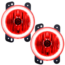 Load image into Gallery viewer, Oracle Lighting 10-15 Jeep Wrangler JK Pre-Assembled LED Halo Fog Lights -Red SEE WARRANTY