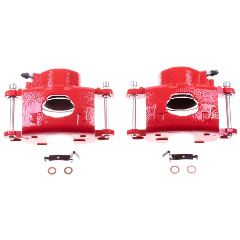 Power Stop 1977 Buick Electra Front Red Calipers - Pair