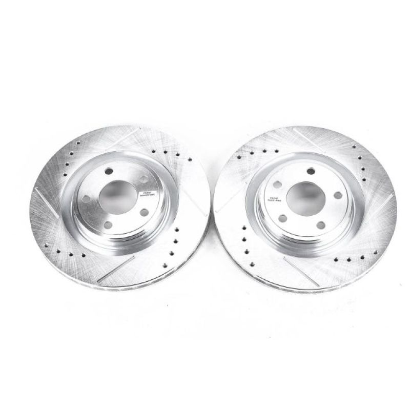 Power Stop 07-10 Chevrolet Cobalt Front Evolution Drilled & Slotted Rotors - Pair