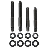 Moroso 2PC 5/16in-24 x 2.0in & 2 PC 5/16in-24 X 2.5in Long 12-Point Nuts Carb Stud Kit w/Bracket