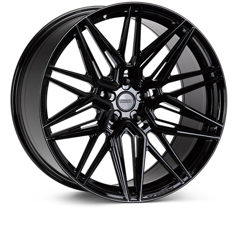 Vossen HF-7 20x10.5 / 5x112 / ET30 / Deep Face / 66.5 - Gloss Black Wheel