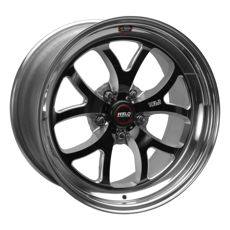 Weld S76 18x10.5 / 5x4.5 BP / 6.6in. BS Black Wheel (High Pad) - Non-Beadlock