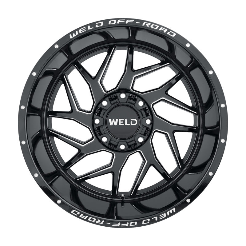 Weld Off-Road W117 22X12 Fulcrum 5X127 5X139.7 ET-44 BS4.75 Gloss Black MIL 87.1