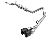 Load image into Gallery viewer, AWE 0FG Exhaust for 3rd Gen Toyota Tundra - Dual Diamond Black Tips