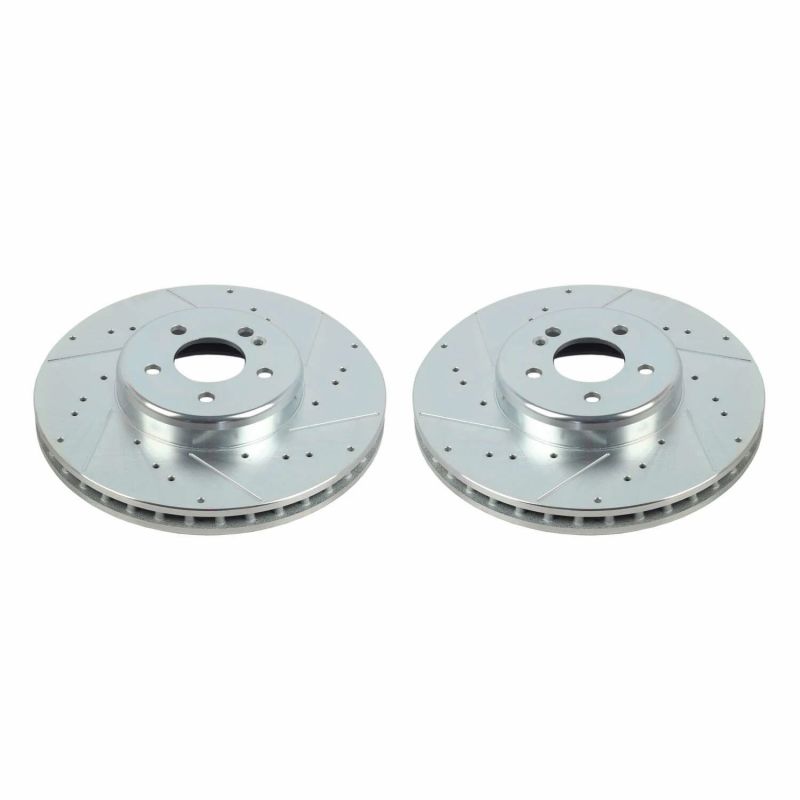 Power Stop 16-20 Mercedes-Benz GLC300 Front Evolution Drilled & Slotted Rotors - Pair