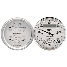 Load image into Gallery viewer, AutoMeter Gauge Kit 2 Pc. Quad &amp; Tach/Speedo 3-3/8in. Old Tyme White