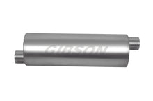 Load image into Gallery viewer, Gibson SFT Superflow Offset/Offset Round Muffler - 8x19in/2.5in Inlet/3in Outlet - Stainless