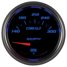 Load image into Gallery viewer, Autometer Cobalt 66.7mm 140-300 Degree F Electric Oil Temperature Gauge