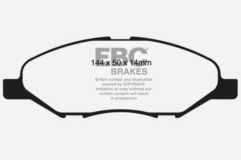 EBC 09-11 Nissan Versa 1.6 Ultimax2 Front Brake Pads